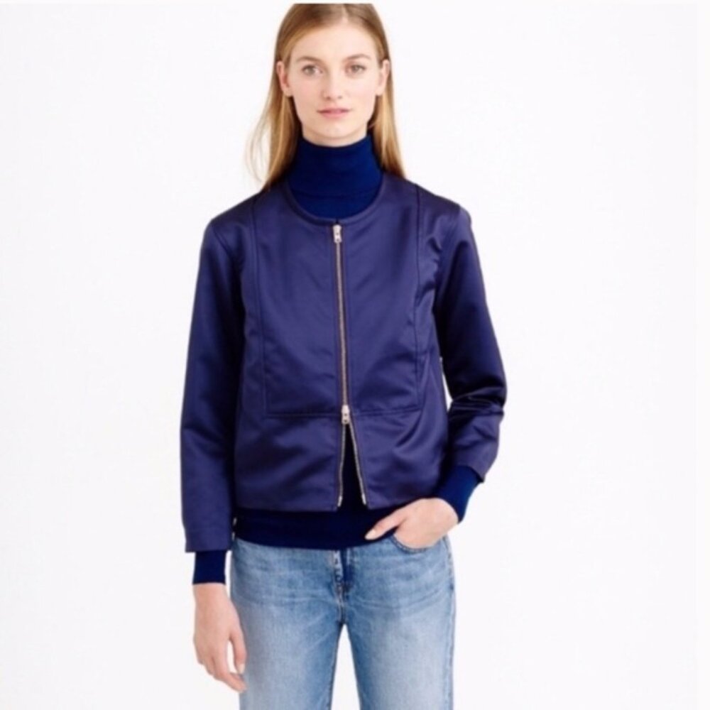 J Crew Collection satin jacket, new! - Picture 3 of 3